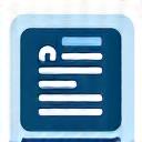 An icon representing an official license or document.